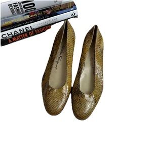 Salvatore Ferragamo Ballet Flats Leather Snakeskin